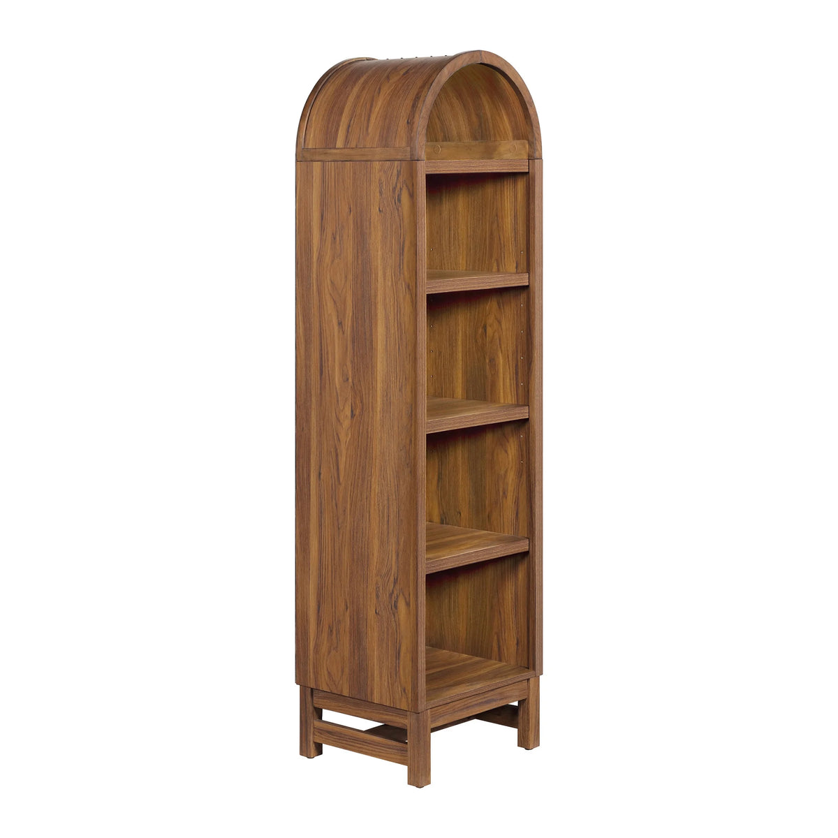 Better Homes & Gardens Juliet Narrow Arch Bookcase, Rich Black and Light Honey