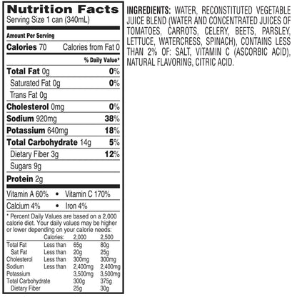 V8, Original Vegetable Juice, 11.5 fl oz, 28-Count