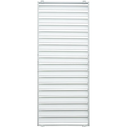 TOTAL Outdoor Waterproof Aluminum Privacy Screen for Louvered Pergolas, UV Resistant, Wind Blocking, Gray (Pergola Not Included)