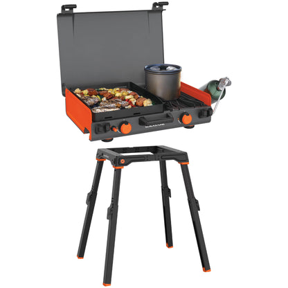 Blackstone Adventure Ready 12"x14�� Propane Camping Griddle with Side Burner