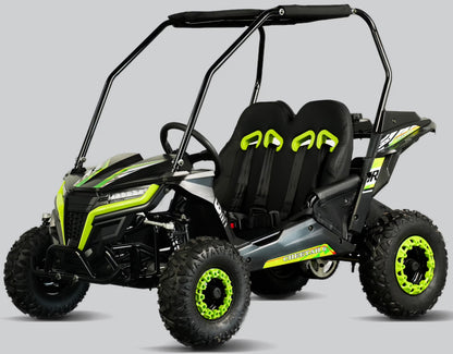 TrailMaster Cheetah 6 Youth Go-Kart - 163cc 5.5HP Engine, 4-Point Safety Belt, Remote Kill, Speed Governor, Suitable for Kids 6-12. with Pre-Assembled Version Now! (Pre-Assembled, Blue)