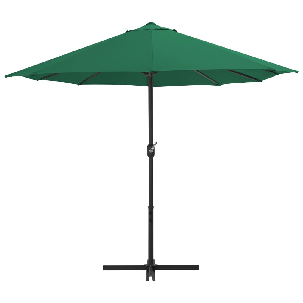 vidaXL Garden Parasol Blue Polyester fabric, Aluminum pole and ribs Large