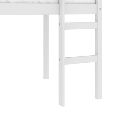 Hillsdale Campbell Wood Twin Junior Loft Bunk Bed, White
