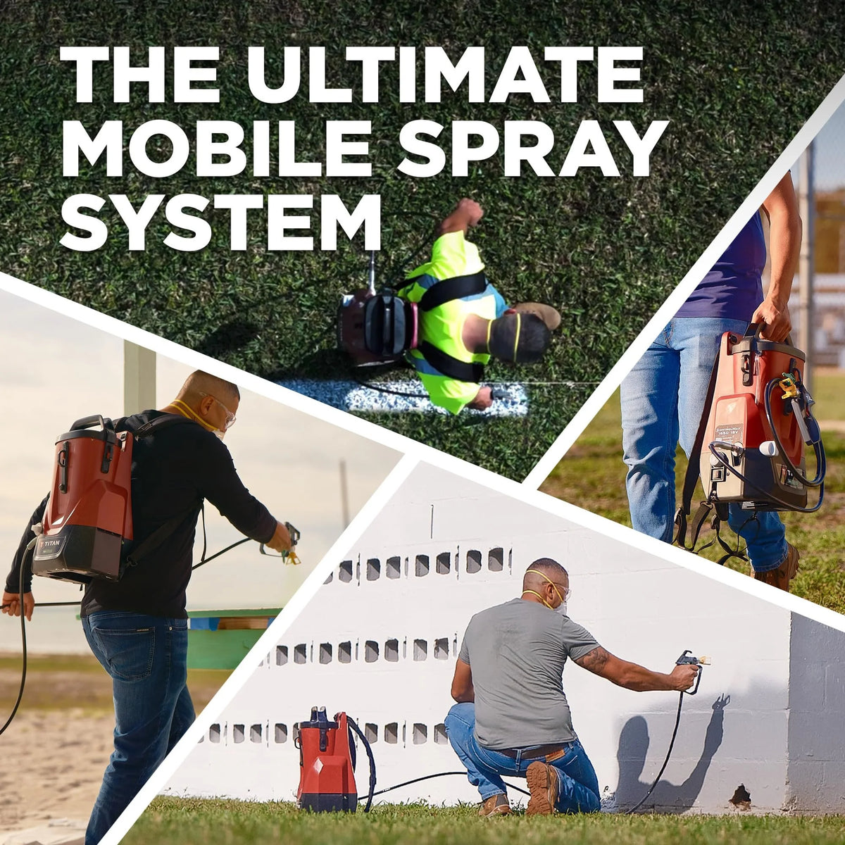 Titan 2441251 ControlMax 1650 18V Cordless High Efficiency Airless Paint Sprayer, HEA Technology Decrease Overspray by up to 55%, Cordless Allows You to go Anywhere