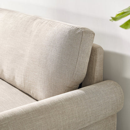 Zinus Josh 2-Seater Loveseat, Beige