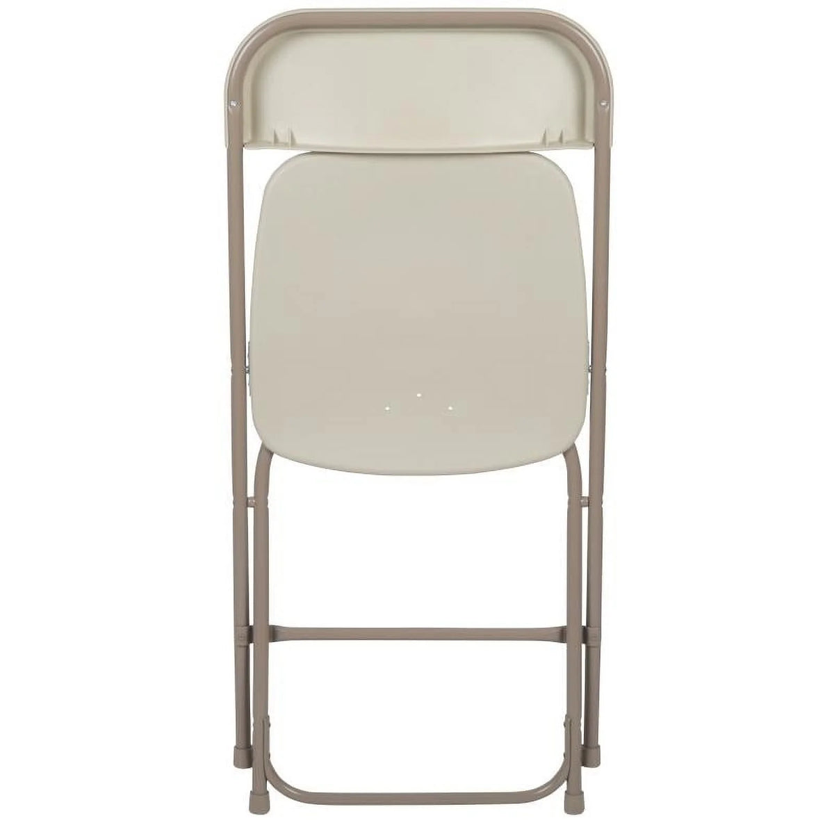 (50 PACK) 650 Lbs Weight Capacity Commercial Quality Beige Stackable Plastic Folding Chair - Heavy Duty Plastic Folding Chairs