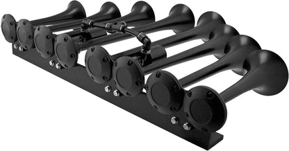 Vixen Horns OCTOPOD Train Horn Kit for Trucks/Car/Semi. Complete Onboard System- 200psi Air Compressor, 3 Gallon Tank, 8 Trumpets. Super Loud dB. Fits Vehicles like Pickup/Jeep/RV 12v VXO8330/8124XC