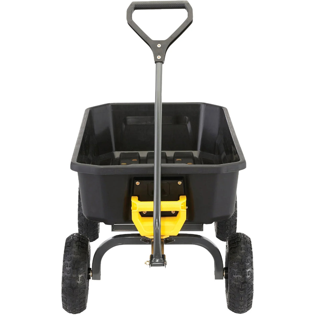 Gorilla Carts 4 Cu. ft. Poly Garden Dump Cart, 600 lbs. Capacity, 35 in. x 22 in. Bed, 10 in. Tires