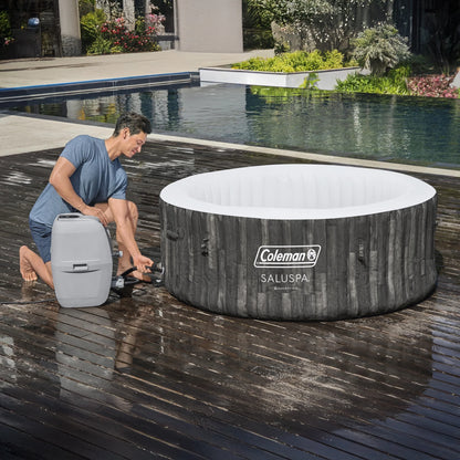 Coleman Bahamas AirJet Inflatable Outdoor Round Hot Tub 2-4 Person with Pump #P08411