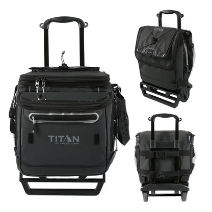 Titan by Arctic Zone 60 Can, 40 Quart Soft Cooler with Wheels, Basalt Gray