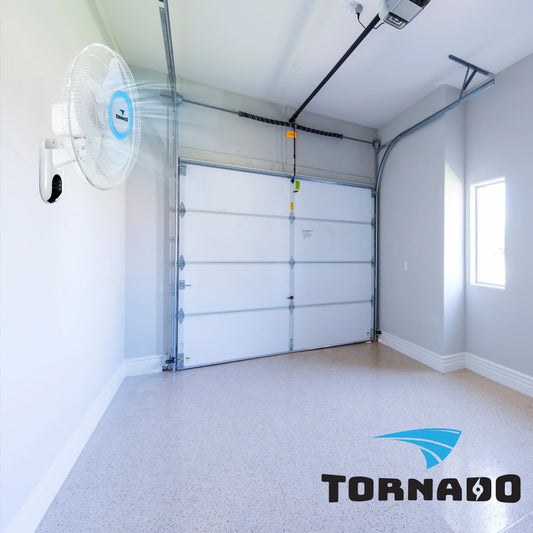 2 Pack - Tornado 16 Inch Wall Mount Fan - Remote Control Included - 3 Speed Settings - UL Safety Listed