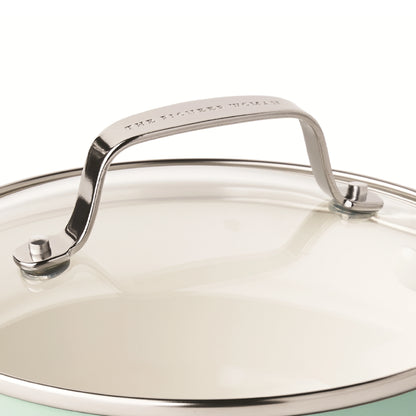 The Pioneer Woman Harlow 15-Piece Cookware Set, Ceramic Non-Stick Pots and Pans Set, Taupe