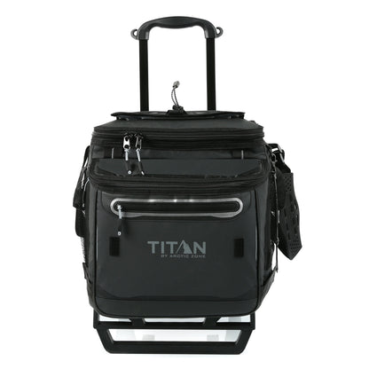 Titan by Arctic Zone 60 Can, 40 Quart Soft Cooler with Wheels, Basalt Gray