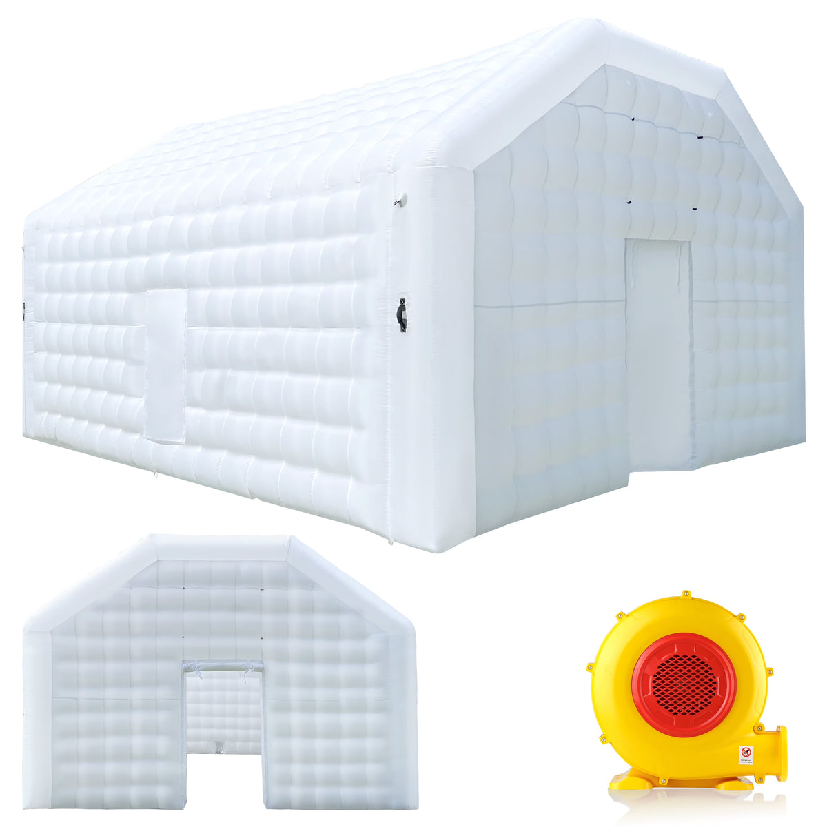 WARSUN 60 Person Large inflatable Party Tent with Disco Cube