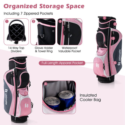 Ultimate Women’s Complete Golf Club Set Golf Club Package Set w/ Rain Hood, Right Hand Purple