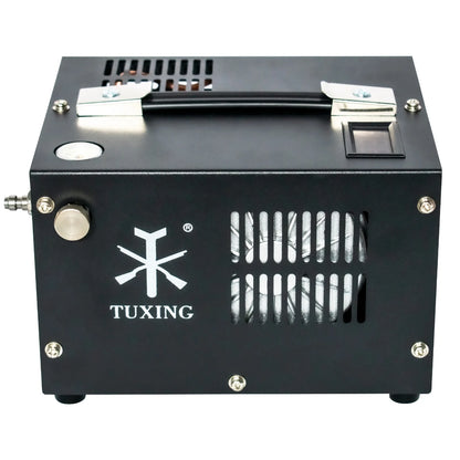 TUXING 4500Psi PCP Air Compressor w/ Built-in Transformer, One-Button Start for PCP Rifles, Paintball Guns, Diving Tanks