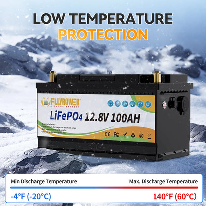 12V 100Ah LiFePO4 Lithium Battery with a Charger,for RV,Marine,Solar,Trolling Motor,Camping,Home Energy Storage,Built in 100A BMS,15000+Deep Cycles