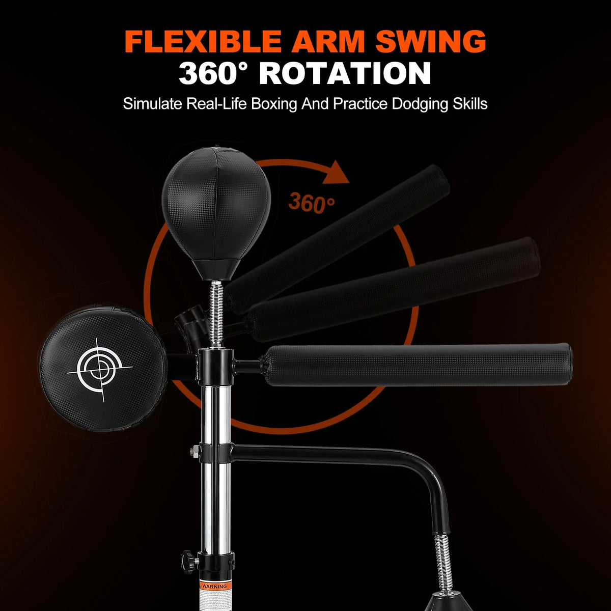 Yeshouse 5-in-1 Freestanding Punching Bag with Stand �?Adjustable Height Boxing Bag for Adults & Kids, Reflex Bar, Speed Bags, Hitting Target, Heavy Kickboxing Bag