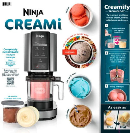 Ninja CREAMi, Ice Cream Maker, 5 One-Touch Programs