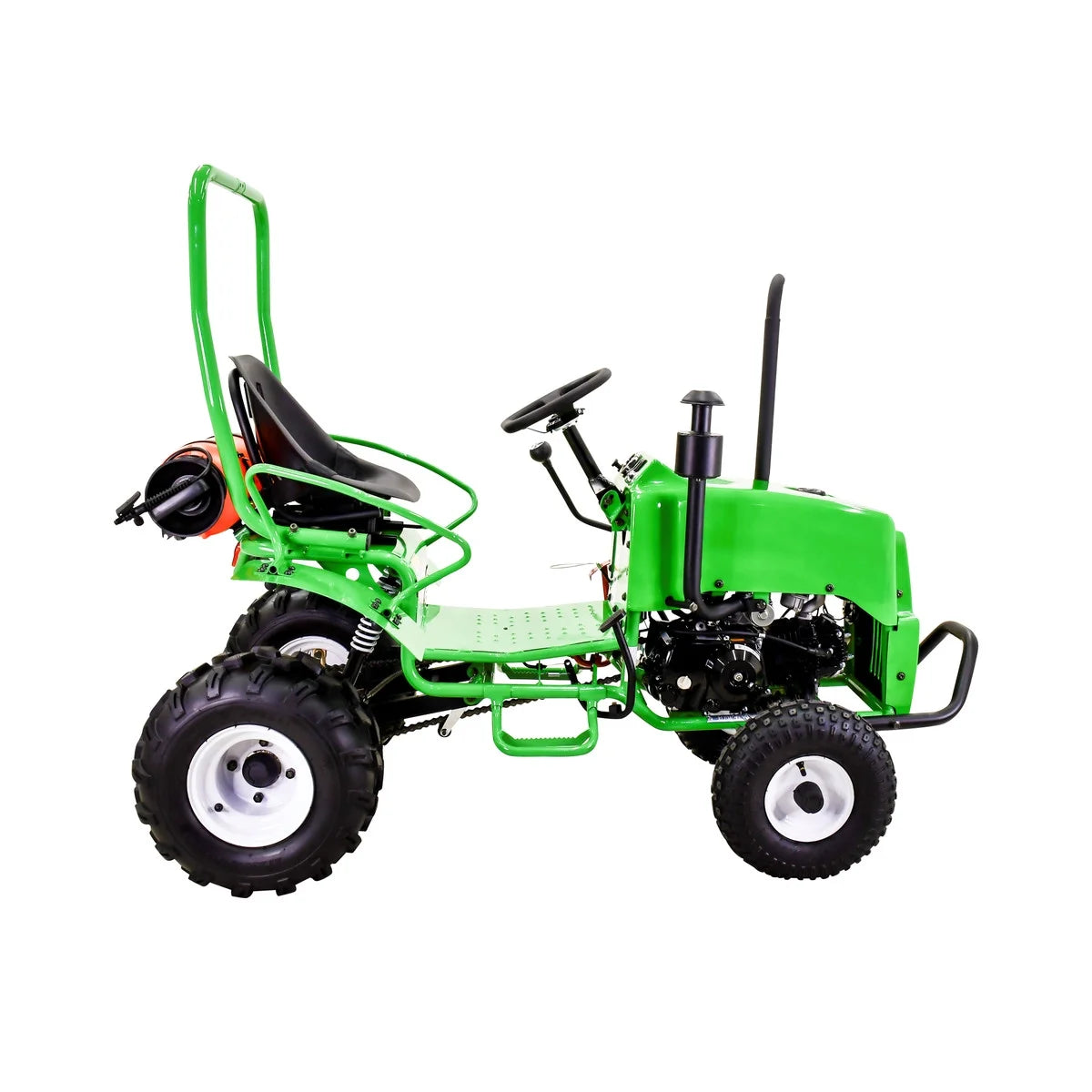 Massimo Mini Tractor 110cc 2WD Gas Go Kart �C Kids & Youth Ride-On Utility Vehicle �C Green