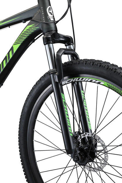 29-in. Boundary Mens Mountain Bike, Black and Green