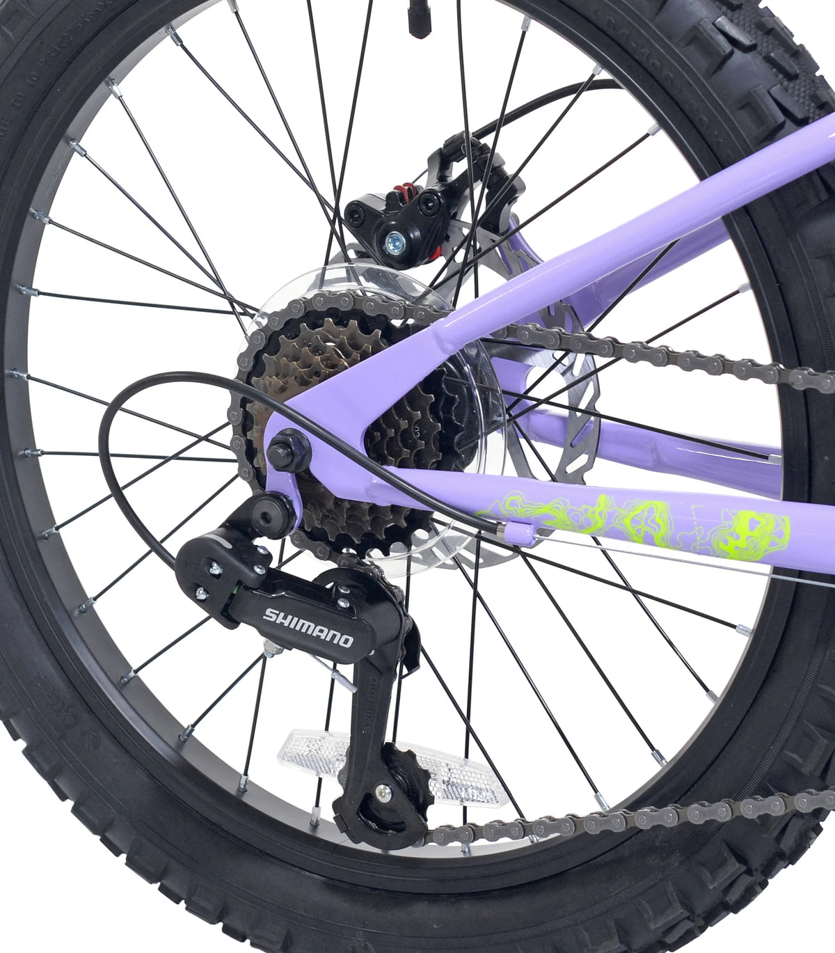 20" Ozark Trail Vibe Mountain Bicycle, 7 Speed, Fits Rider 3'11"-4'4", Purple, Teen, Unisex