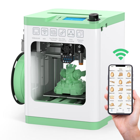 Tina2S 3D Printers with Wifi Control, Fully Assembled and Auto Leveling, Heated Plateform and LED Light, Priting Area 3.9x4.2x3.9 inches