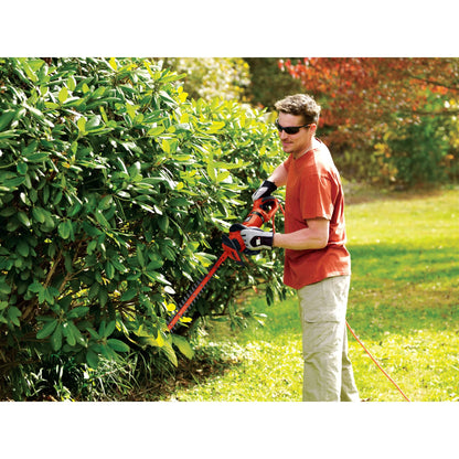 BLACK+DECKER HH2455 3.3 Amp HedgeHog 24" Hedge Trimmer with Rotating Handle