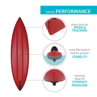 Lifetime Kodiak 13 ft Canoe, Red (90658)