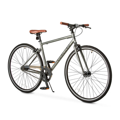 Concord Envoy City Road Bike, 700C Wheels, Grey, Fits Rider 5'4" - 6'2", Unisex, Adult