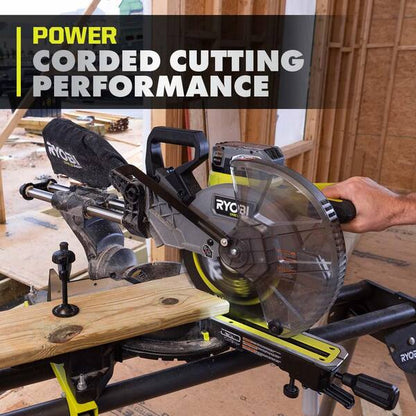 ONE+ HP 18V Brushless Cordless 2-Tool Combo Kit with Miter Saw and Compact Portable Jobsite Table Saw (Tools Only)