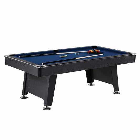 Thornton 7 ft Arcade Billiard Table with Pool Ball and Cue Stick Set (84 in x 48 in)