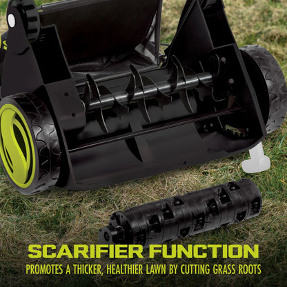 Sun Joe 12 Amp Electric Dethatcher and Scarifier with 8 Gallon Bag