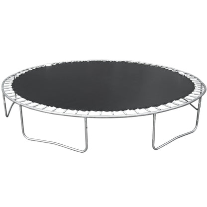 14FT Outdoor Trampoline with Safety Enclosure, Steel Tube Frame, Ladder & Secure Net - Heavy Duty, Blue