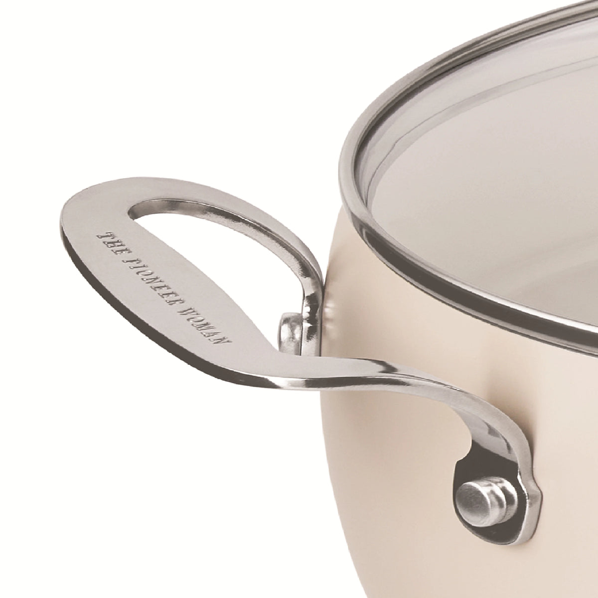 The Pioneer Woman Harlow 15-Piece Cookware Set, Ceramic Non-Stick Pots and Pans Set, Taupe