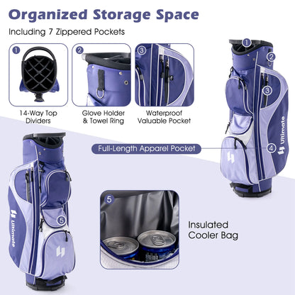 Ultimate Women’s Complete Golf Club Set Golf Club Package Set w/ Rain Hood, Right Hand Purple