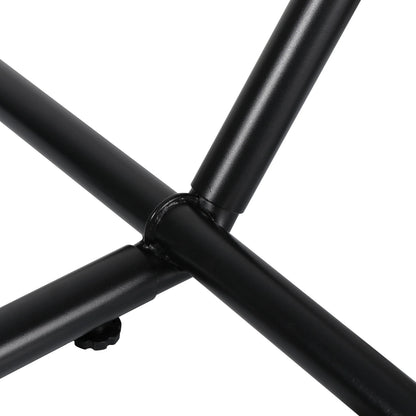 ZenSports 450lbs Adjustable 9FT Double Steel Hammock Stand Frame W/Portable Carry Bag, Black