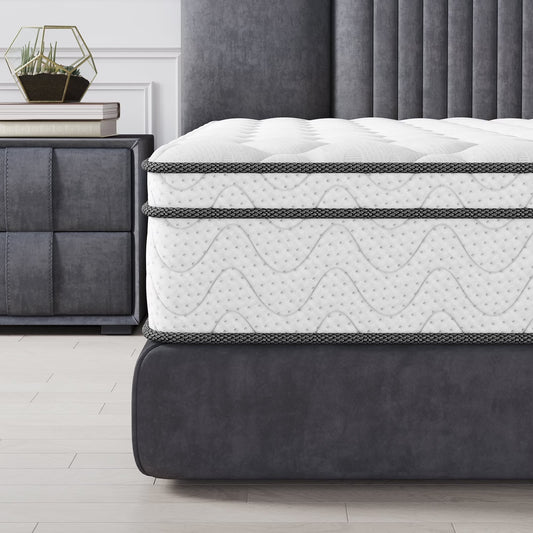 9 Inch Twin-XL Mattress, CertiPUR-US Certified Memory Foam Hybrid Mattress in a Box, Medium Firm Bed Mattress for Kids, Teens & Adults, Neche Single Mattress with Pressure Relief & Support