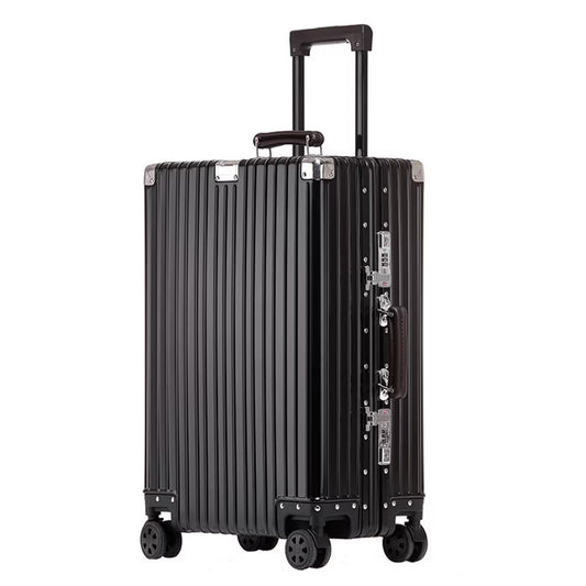 All Aluminum Magnesium Carry on Luggage Airline Approved, Hardside Carry on Suitcase with TSA Lock, Zipperless Luggage Checked Luggage Metal Rolling Luggage for Travel, Business