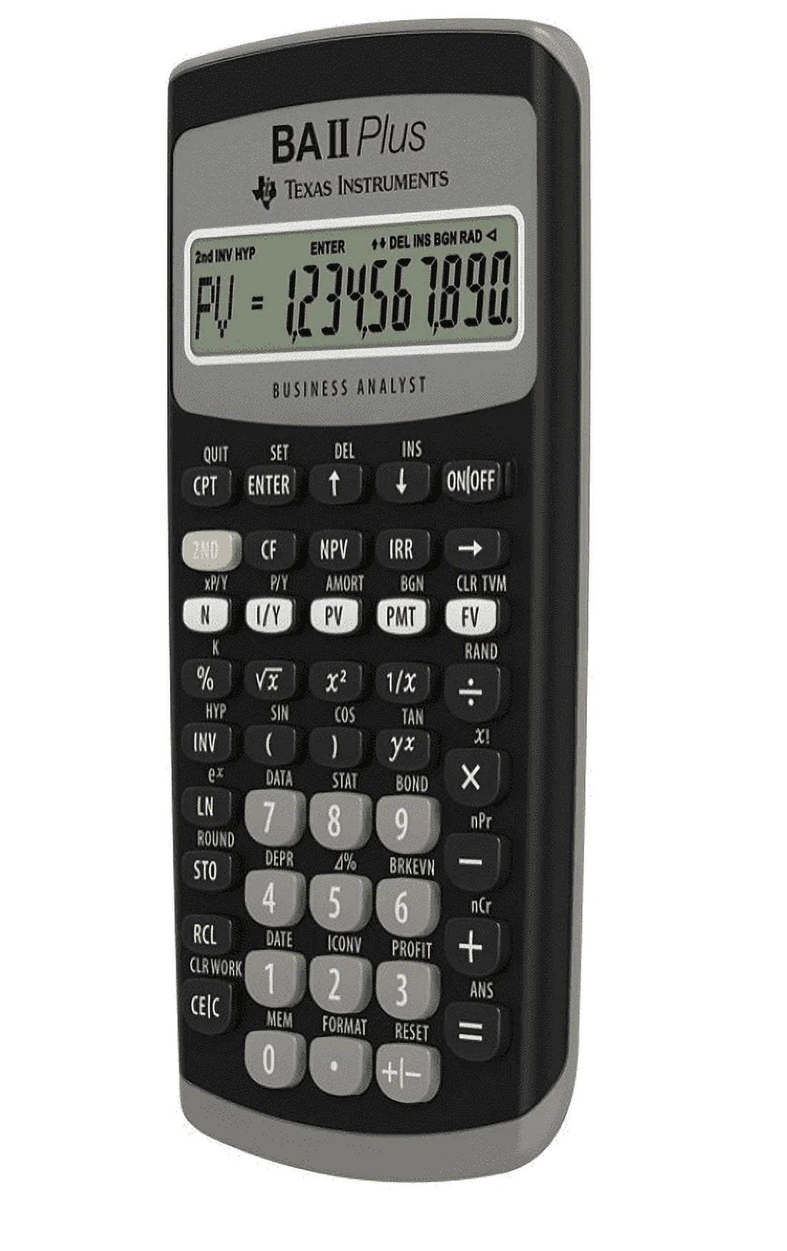 BA-II Plus Advance Financial Calculator, Dark Gray