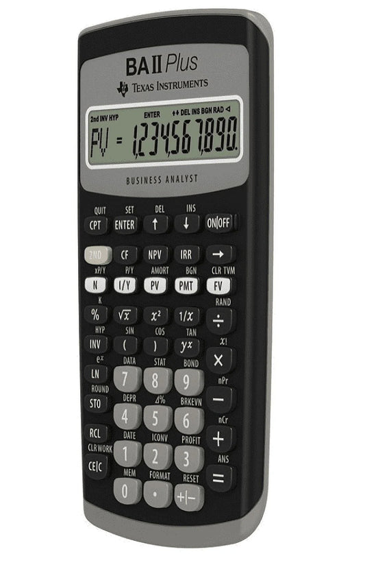 BA-II Plus Advance Financial Calculator, Dark Gray