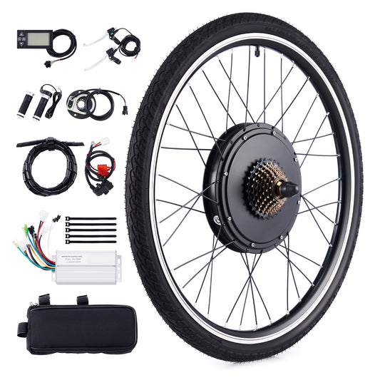 Viribus Electric Bike Conversion Kit 26" Rear Wheel 1000W Hub Motor LCD eBike DIY Set