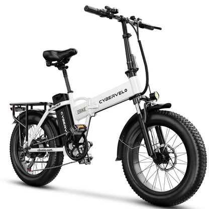 1000W Foldable ebike for adult 80+miles 28+mph battery removable 20 inch fat tyre ebike for all terrain