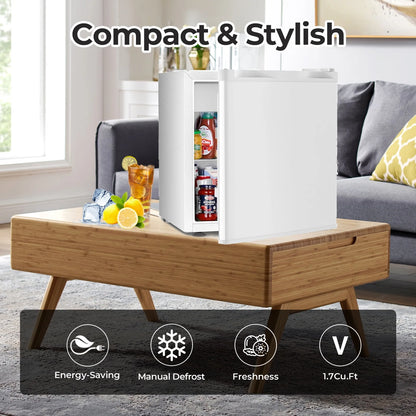 WAA 1.6 Cu.Ft Mini Fridge with Freezer