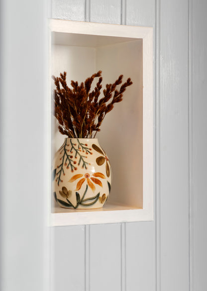 Alinne hand-painted stoneware vase